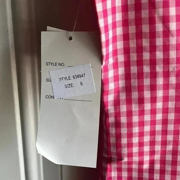 Herman Geist Sleeveless Pink and White Shirt Size Small - Picture 6 of 9